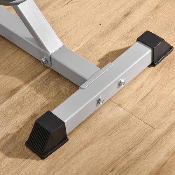 Sæt med 2 håndvægtsstativer, 3 niveauer, højdejusterbar, håndvægtstativ af stål, vægtstangsstativ, kan belastes op til 200 kg, squatstativ, vægtstativ
