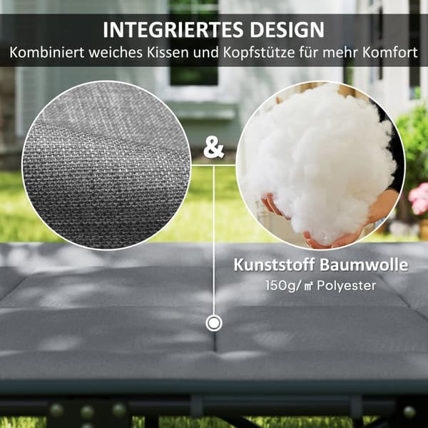 Feltseng sammenleggbar campingseng med madrasspute sidelomme 187 x 67 x 37 cm gjesteseng opptil 150 kg campingseng for voksne sammenleggbar seng for u