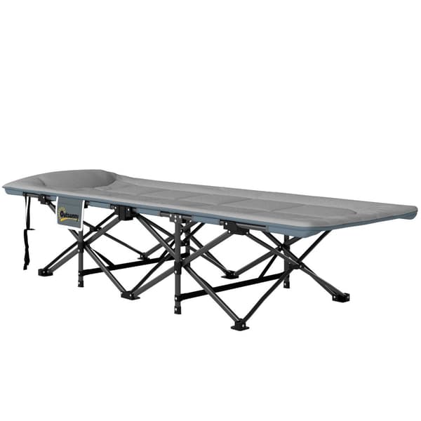 Feltseng sammenleggbar campingseng med madrasspute sidelomme 187 x 67 x 37 cm gjesteseng opptil 150 kg campingseng for voksne sammenleggbar seng for u