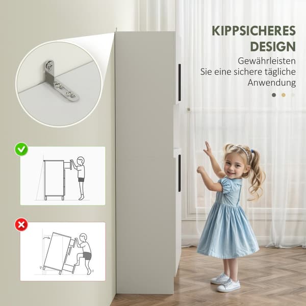 Kjøkkenskap, høyskap med mikrobølgeovnhylle, buffetskap med myklukkende dør, oppbevaringsskap, vitrineskap for kjøkken, spisestue, 79x40x175 cm hvit |