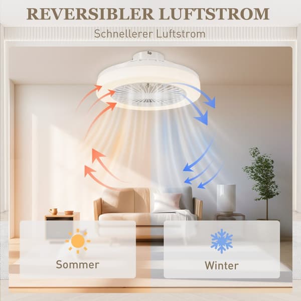 Kattotuuletin valaistuksella kaukosäätimellä LED tuuletin kattovalaisin himmennettävissä 6 nopeudella 40 W lamppu käännettävä tuuletin, ajastin makuuh