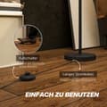 Miniatyrbillede 6 af 10: Standerlampe, standerlampe med stoflampeskærm, E27 fatning, standerlampe standerlampe med fodkontakt til stue, soveværelse, ekskl. pære, hvid |