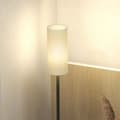Miniatyrbillede 10 af 10: Standerlampe, standerlampe med stoflampeskærm, E27 fatning, standerlampe standerlampe med fodkontakt til stue, soveværelse, ekskl. pære, hvid |