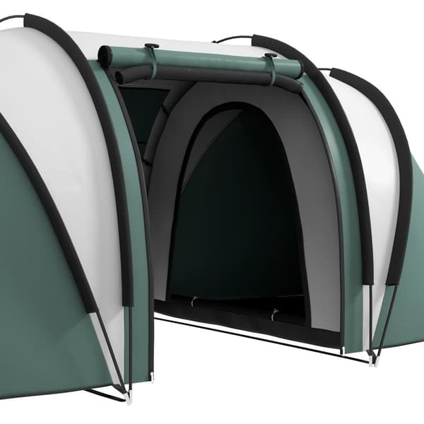 Campingtält för 4-5 personer, lätt, vattenavvisande familjetält med 2 rums sidofönster, tält med 3000 mm vattenpelare, tunneltält, kupoltält för campi