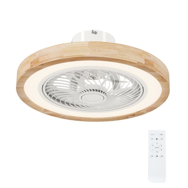 Takvifte med belysning fjernkontroll LED vifte taklys dimbar med RGB farge, 6 hastigheter 40 W lampe med vifte, reversibel timer for soverom naturlig