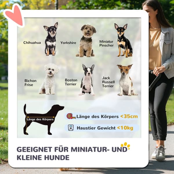 Hundeklapvogn hundevogn foldbar til hunde og katte op til 10 kg kattevogn med pudemaskevinduer drikkeholder opbevaringstaske kattevognsvogn mørkegrå |