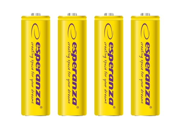 Esperanza oppladbare batterier Ni-Mh Aa 2000Mah 4stk. Gul