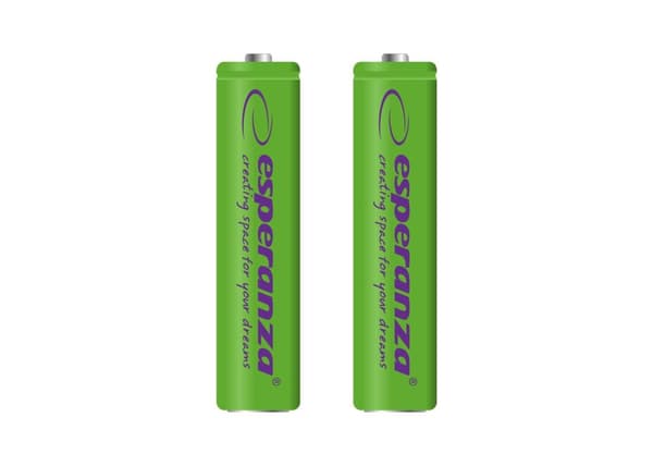 Esperanza oppladbare batterier Ni-Mh Aaa 1000Mah 2stk. Grønn