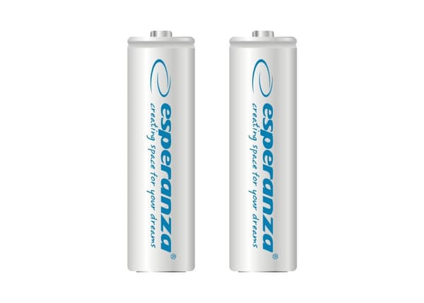 Esperanza genopladelige batterier Ni-Mh Aa 2000Mah 2 stk. Hvid