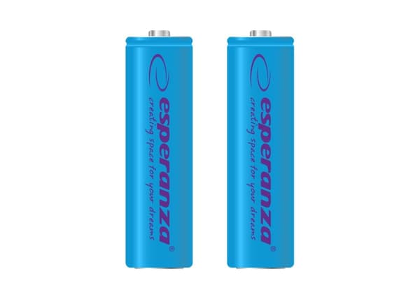 Esperanza oppladbare batterier Ni-Mh Aa 2000Mah 2stk. Blå