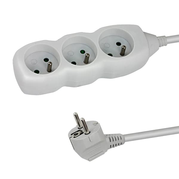 Esperanza Power Strip 3 Sokker 1,5M Hvit