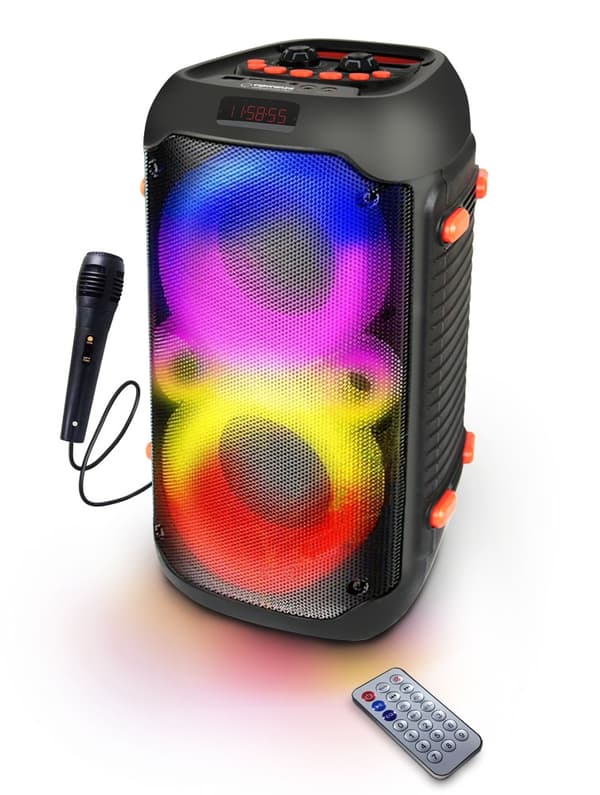 Esperanza Rgb Illuminated Bt Speaker Fm Karaoke Singer