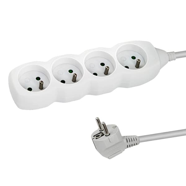Esperanza Power Strip 4 fatninger 1,5M Hvid