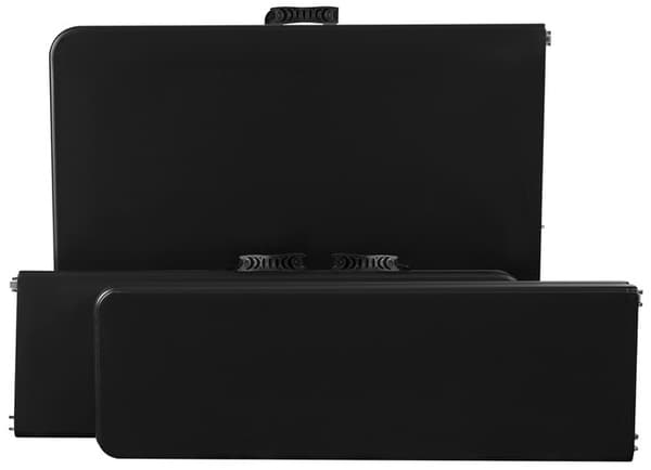 Sammenleggbart hagebord 180cm + 2 benker - sort