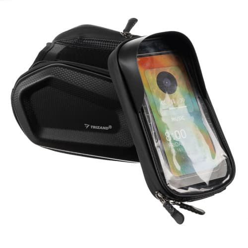 Trizand 25378 sykkeltaske med telefonveske