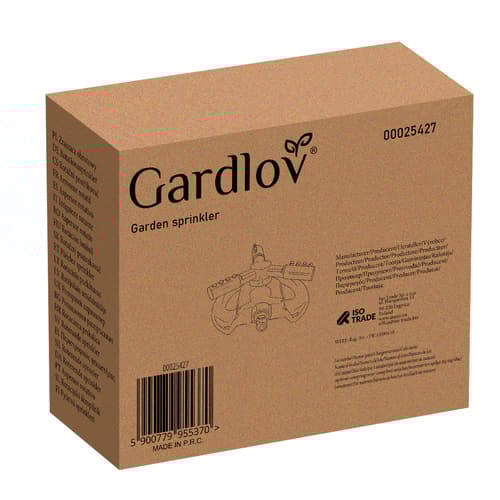 Gardlov 3-armad roterande sprinkler