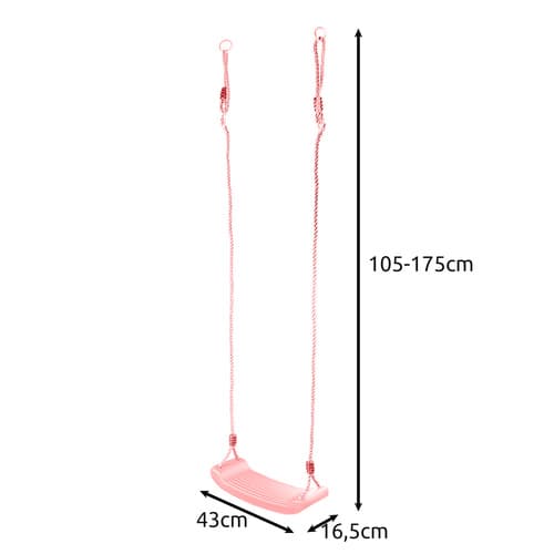 Plast huske - rosa 25445