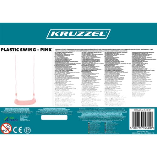 Plast huske - rosa 25445