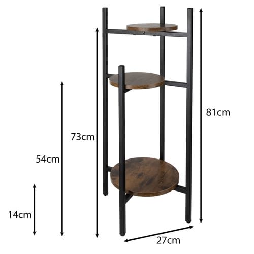 Stående blomsterstativ 80cm Ruhhy 25627