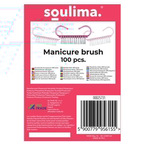 Manikyyriharja - 100 kpl Soulima 25731