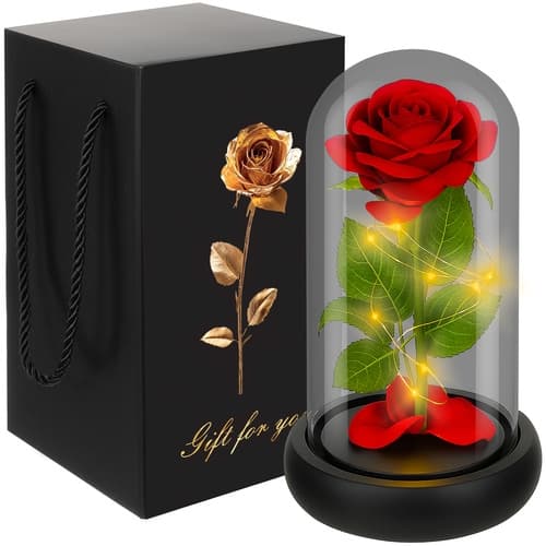 Rose i glass - skinnende Ruhhy 25682