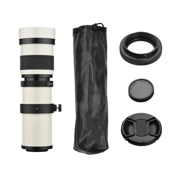 Telefoto Zoomobjektiv, F/83-16 Blænde, T Mount Kompatibilitet,HVID, Canon EF
