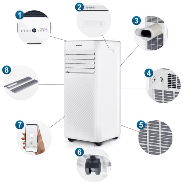 Berdsen BD-582 9000 BTU bærbart klimaanlegg