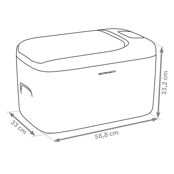 Icemax 401 Berdsen kompressorkjøleskap, 21 liter - hvit
