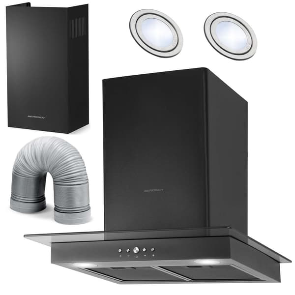 Emhætte 60 cm Sort Berdsen BT-217