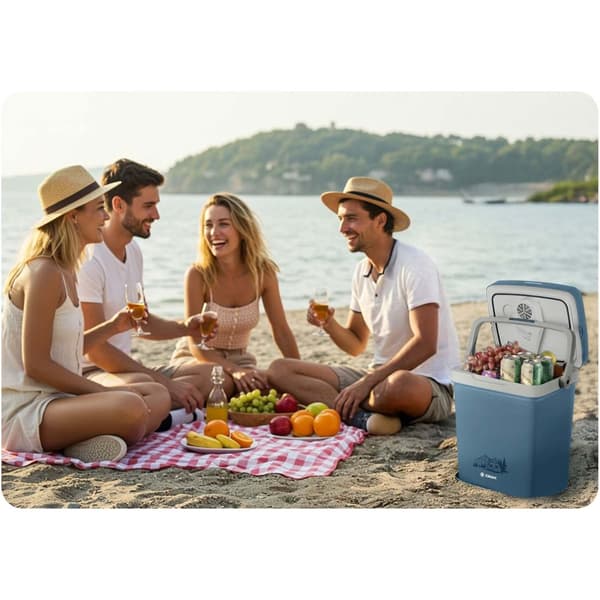 Berdsen Icemax turistkylskåp 26 liter ECO mode - blå