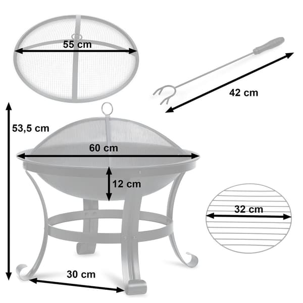 Trädgårdseldgrop 60 cm Berdsen BD-880