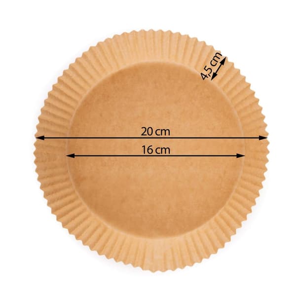 Berdsen fritös bakplåtspapper 16 cm - 80 st