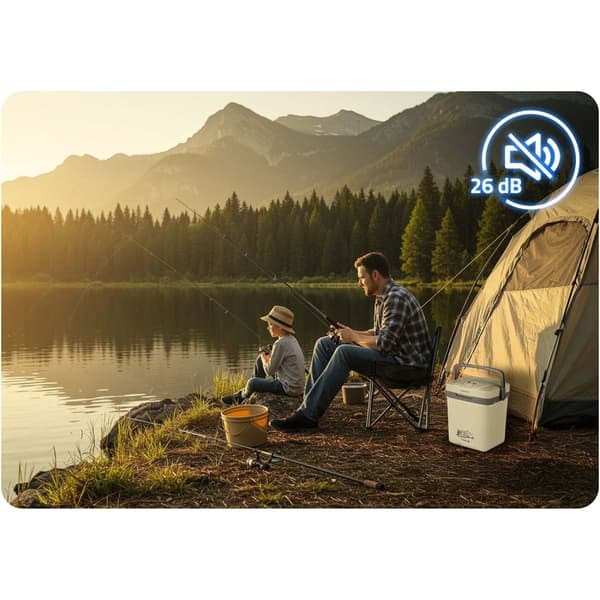 Berdsen Icemax turistkylskåp 26 liter ECO mode - grädde