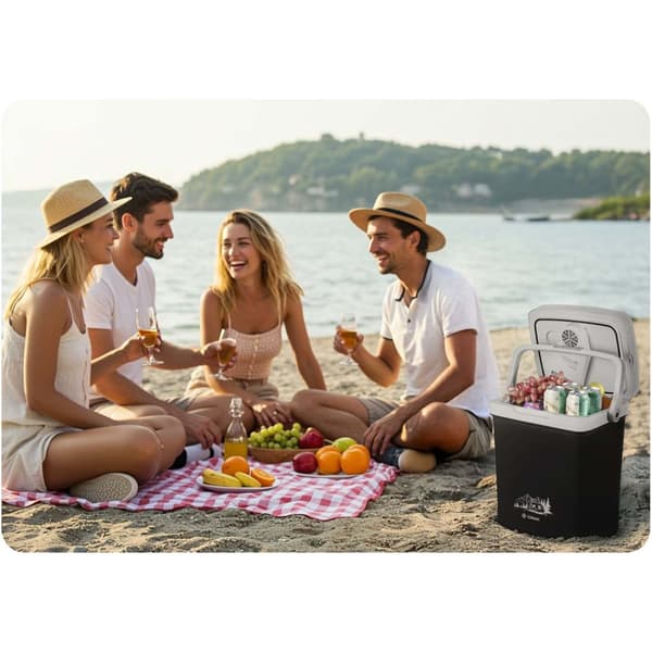 Berdsen Icemax turistkjøleskap 26 liter ECO mode - sort