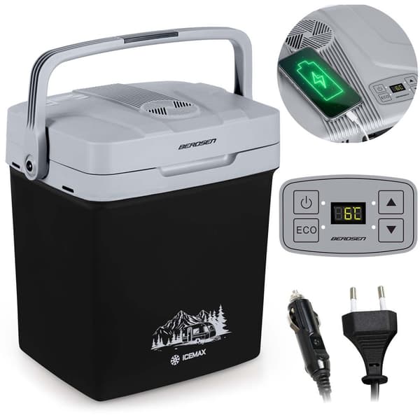Berdsen Icemax turistkjøleskap 26 liter ECO mode - sort