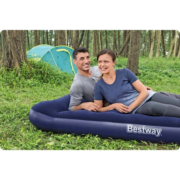 Oppustelig madras 191x137x28 cm med indbygget fodpumpe Bestway 67225