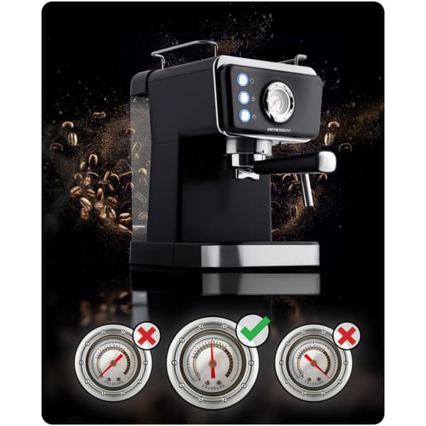 Berdsen BD-772 20 bar kaffemaskine, sort