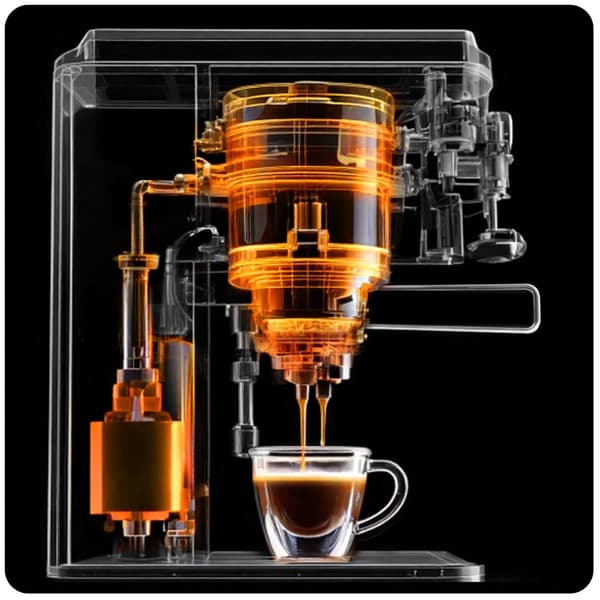 Berdsen BD-771 20 bar kaffemaskine, sort