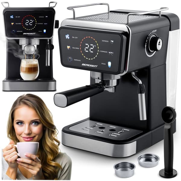Berdsen BD-771 20 bar kaffemaskine, sort