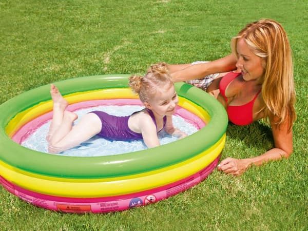 Farverig oppustelig pool 102 x 25 cm Bestway 51104