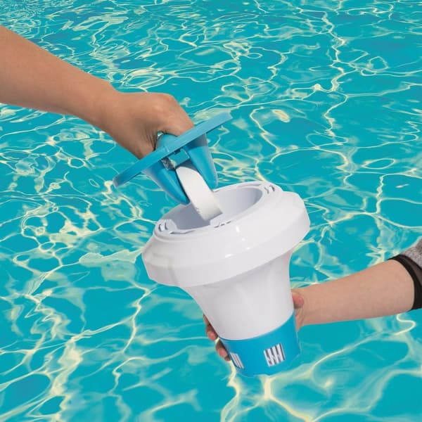 Stor flottör, Bestway 58474 orange pool kemikaliedispenser