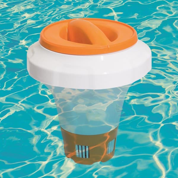 Stor flottör, Bestway 58474 orange pool kemikaliedispenser