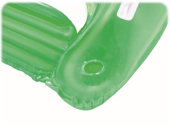 Simstol med handtag och dryckeshållare 152 x 99 cm Bestway 43118 grön