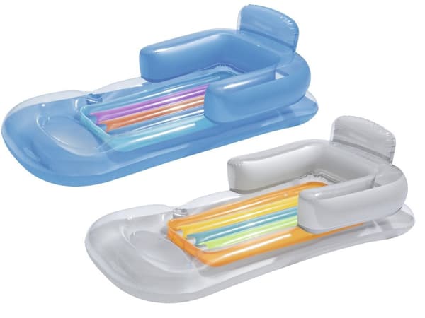Uppblåsbar madrass, fåtölj, solstol 161 x 84 cm Bestway 43028 blå
