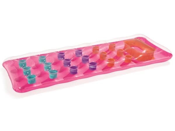 Strandmadrass med fönster 188 x 71 cm Bestway 43040 rosa