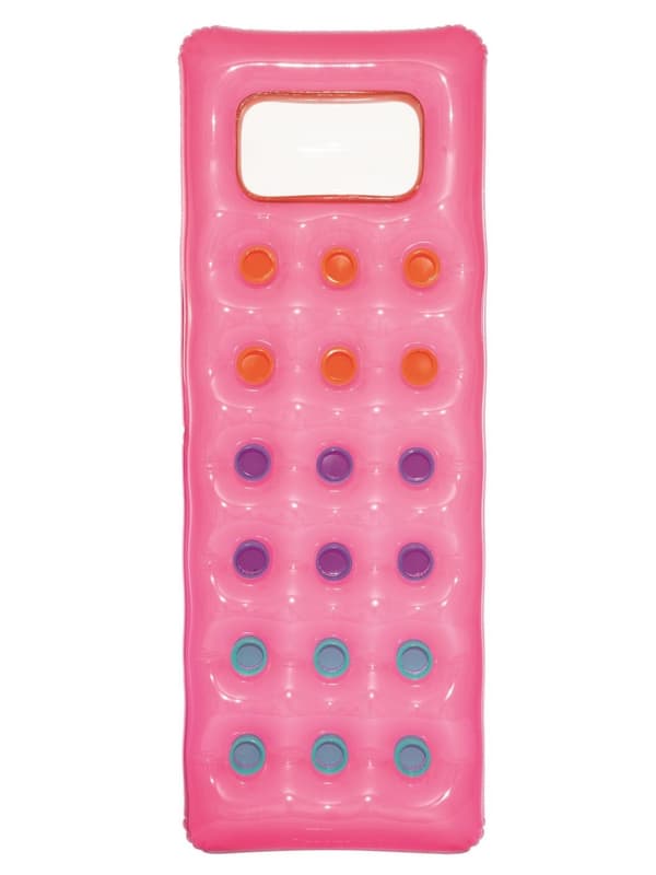 Strandmadrass med fönster 188 x 71 cm Bestway 43040 rosa