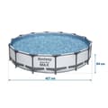 Miniatyrbilde 7 av 7: Ramme hagebasseng 427 x 84 cm 10in1 Bestway 56595