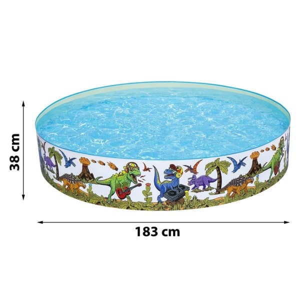 Barnträdgårdspool dinosaurie 183 x 38 cm Bestway 55022