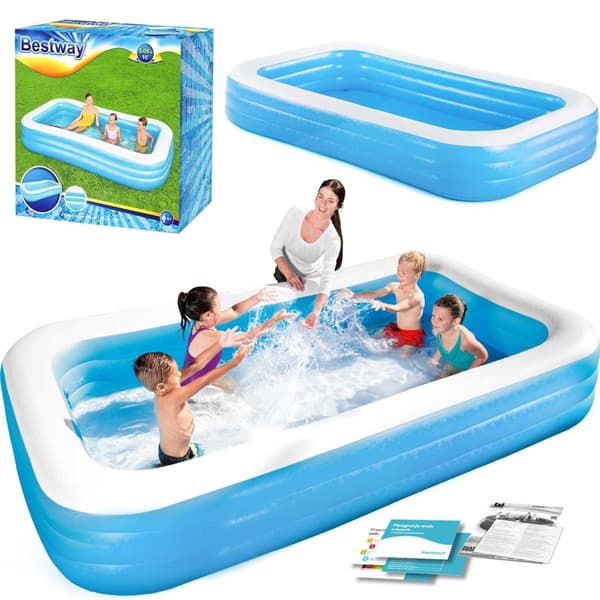 Koko perheen puhallettava uima-allas 305x183x56cm Bestway 54009