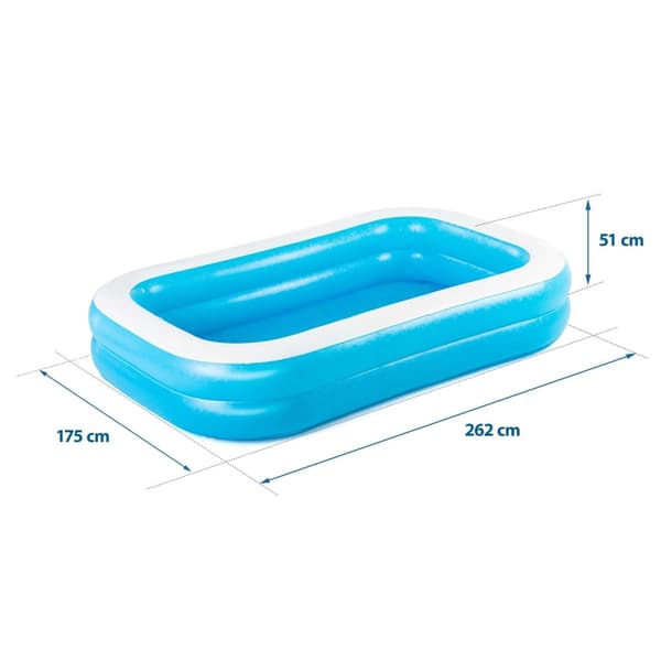 Koko perheen puhallettava uima-allas 262 x 175 x 51 cm Bestway 54006